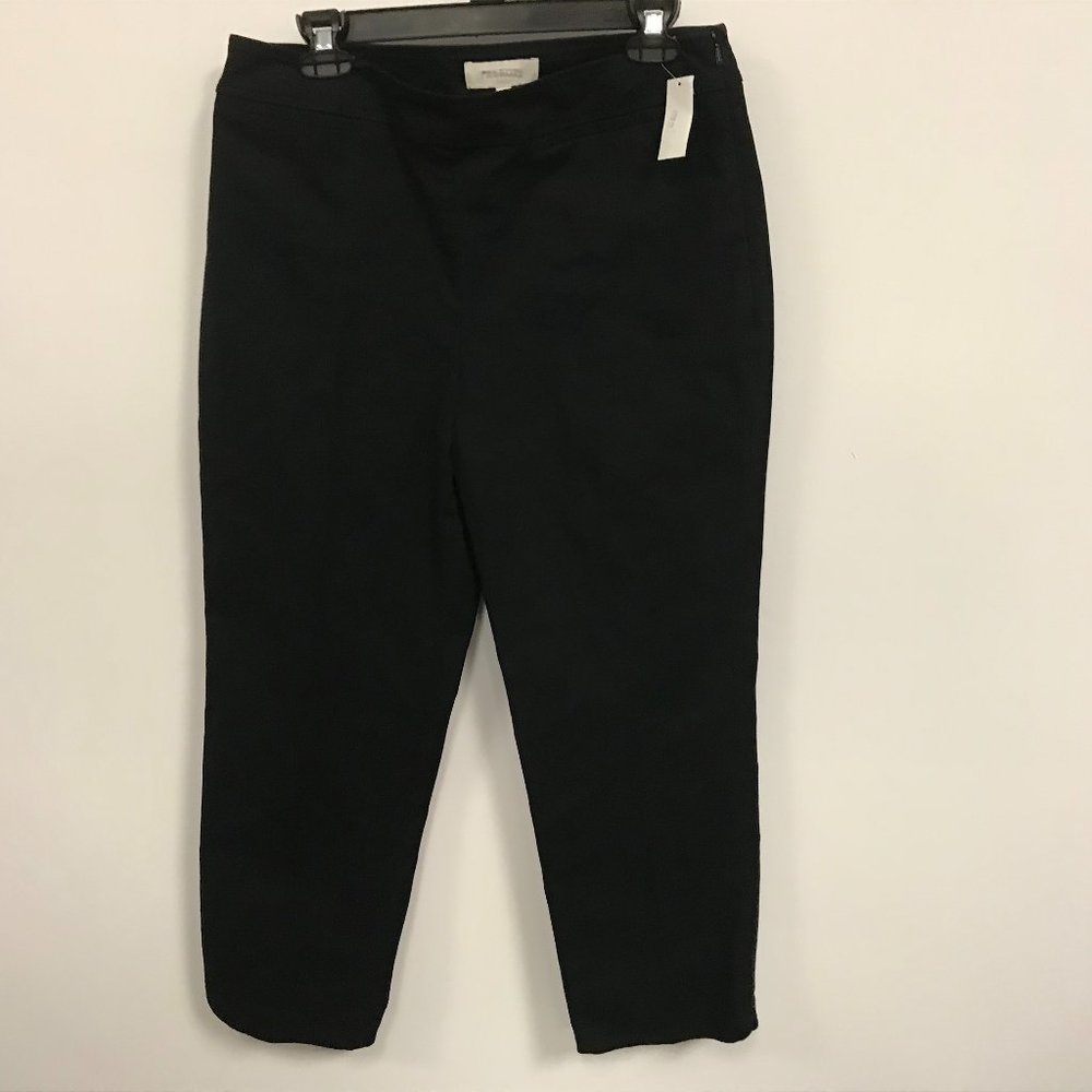 NWT Size 8 Talbots Black Side Zip Ankle Pants